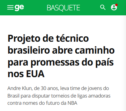 Team Klun no Globo Esporte